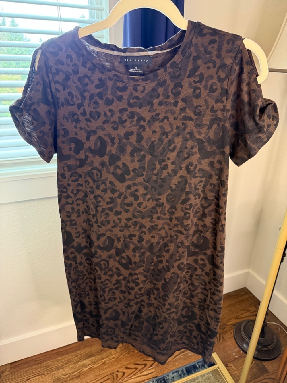 Sanctuary Brown and Black Leopard Print Mini Dress